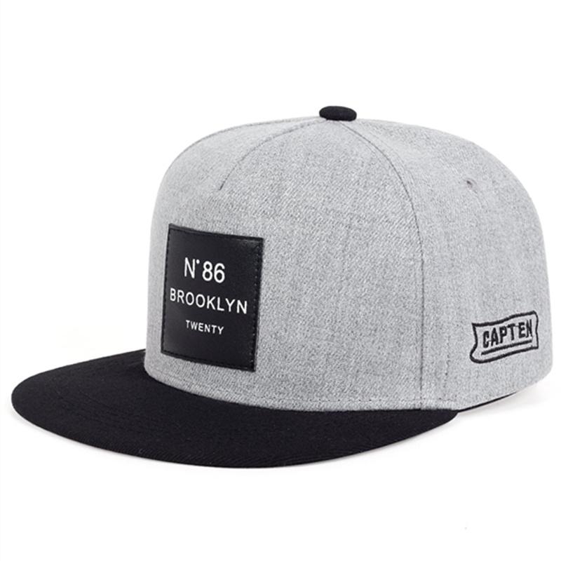 Cap Factory Hoed damesmode katoenen baseballpet heren snapback hiphophoeden grijs