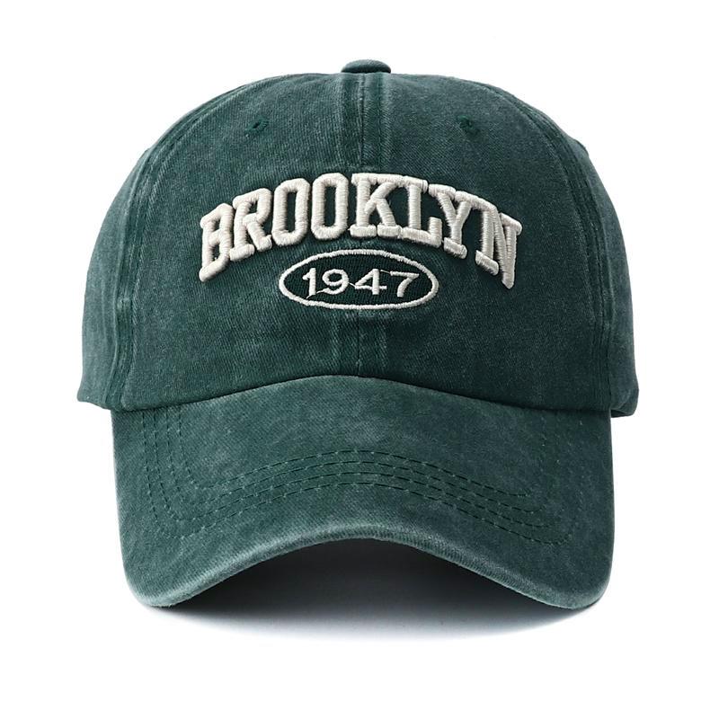 Mango Event 2023 Hoge kwaliteit Brooklyn borduurwerk Snapback pet voor heren Vintage zwart groen gewassen honkbalpetten voor dames Gorras Hombre Adjustable