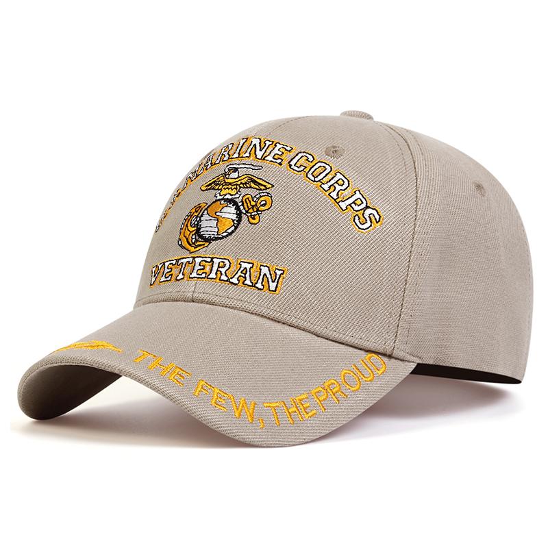 Cap Factory Mode US Marine Corps Veteran The Couple The Pride Hoeden Letter Borduurwerk Petten Marine Zwarte Baseballpet Tactische Hoed kaki