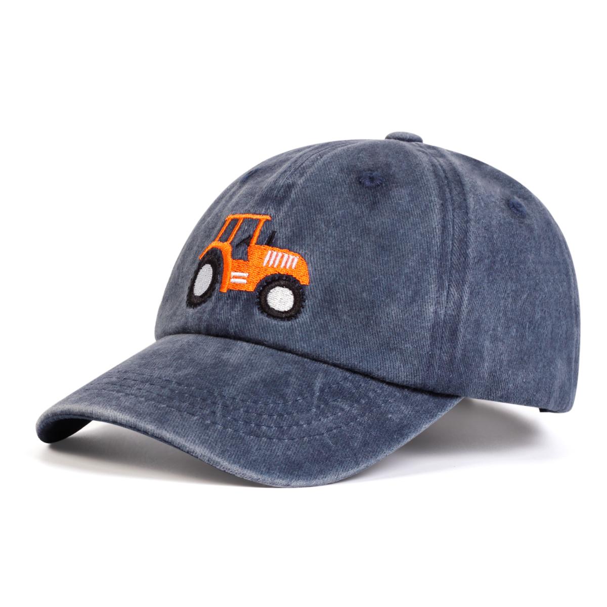 Headgear Children Truck Embroidery Wash Baseball Hat Fashion Cotton Adjustable Hats Boys and Girls Outdoor Casual Cap Golf Caps