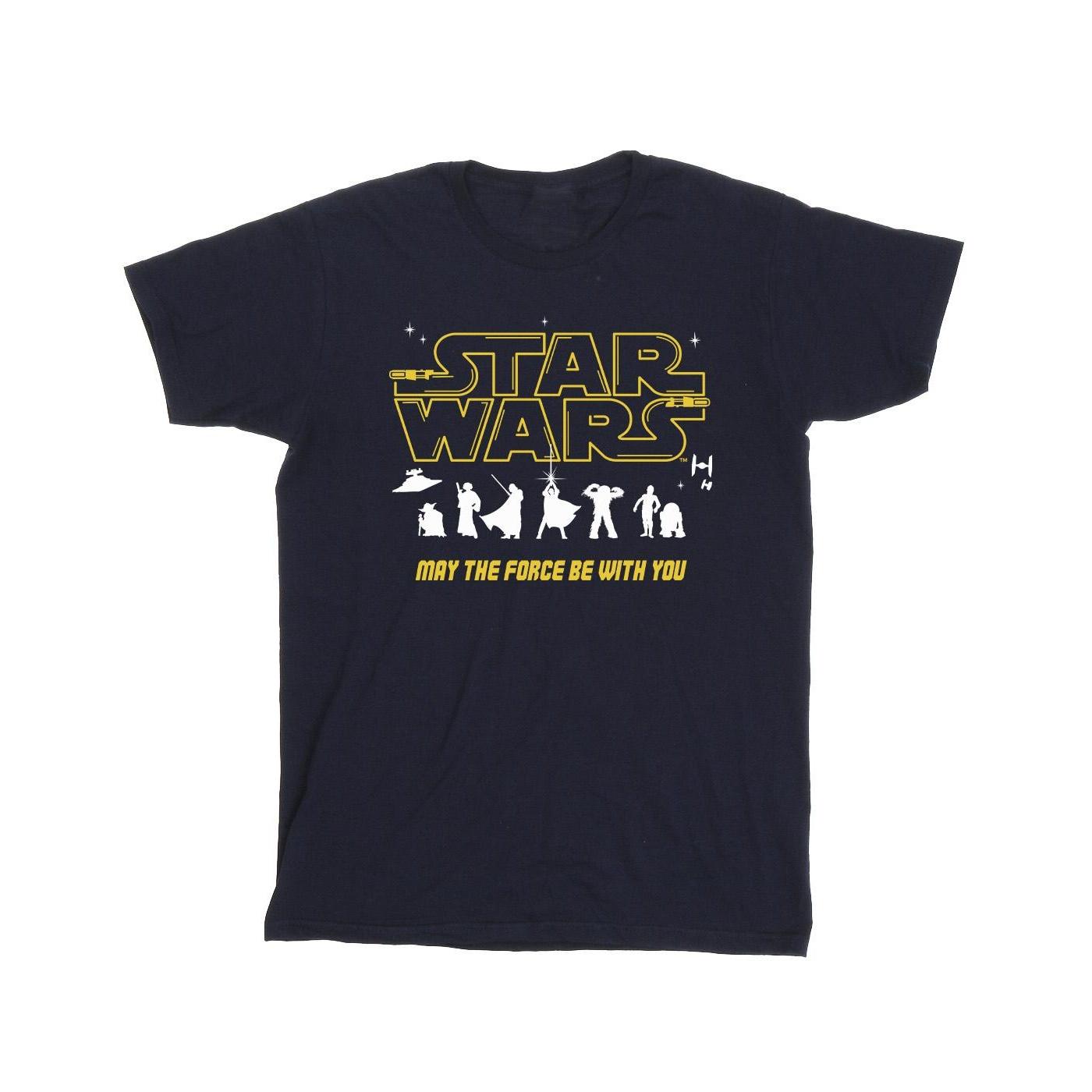 Star Wars jongens silhouetten Force T-shirt 7-8 Years
