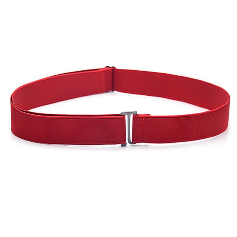 Lius fashion Zachte Taille Riem Dames Onzichtbare Riem Elastisch 1 Stuk Draagbaar Voor Jeans Met Platte Gesp One Size