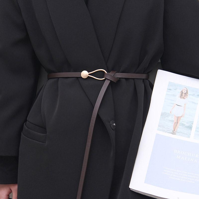 R&N Fashion 2 Creatieve gespriemen voor dames Pu-leer Dunne tailleriem Mode Camle zwarte tailleband voor rokkostuum