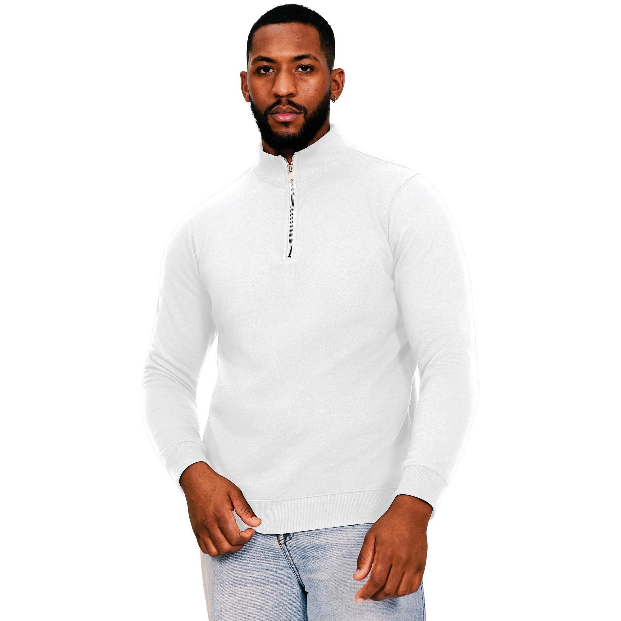Casual Classics herensweater met ringgesponnen katoen XS wit