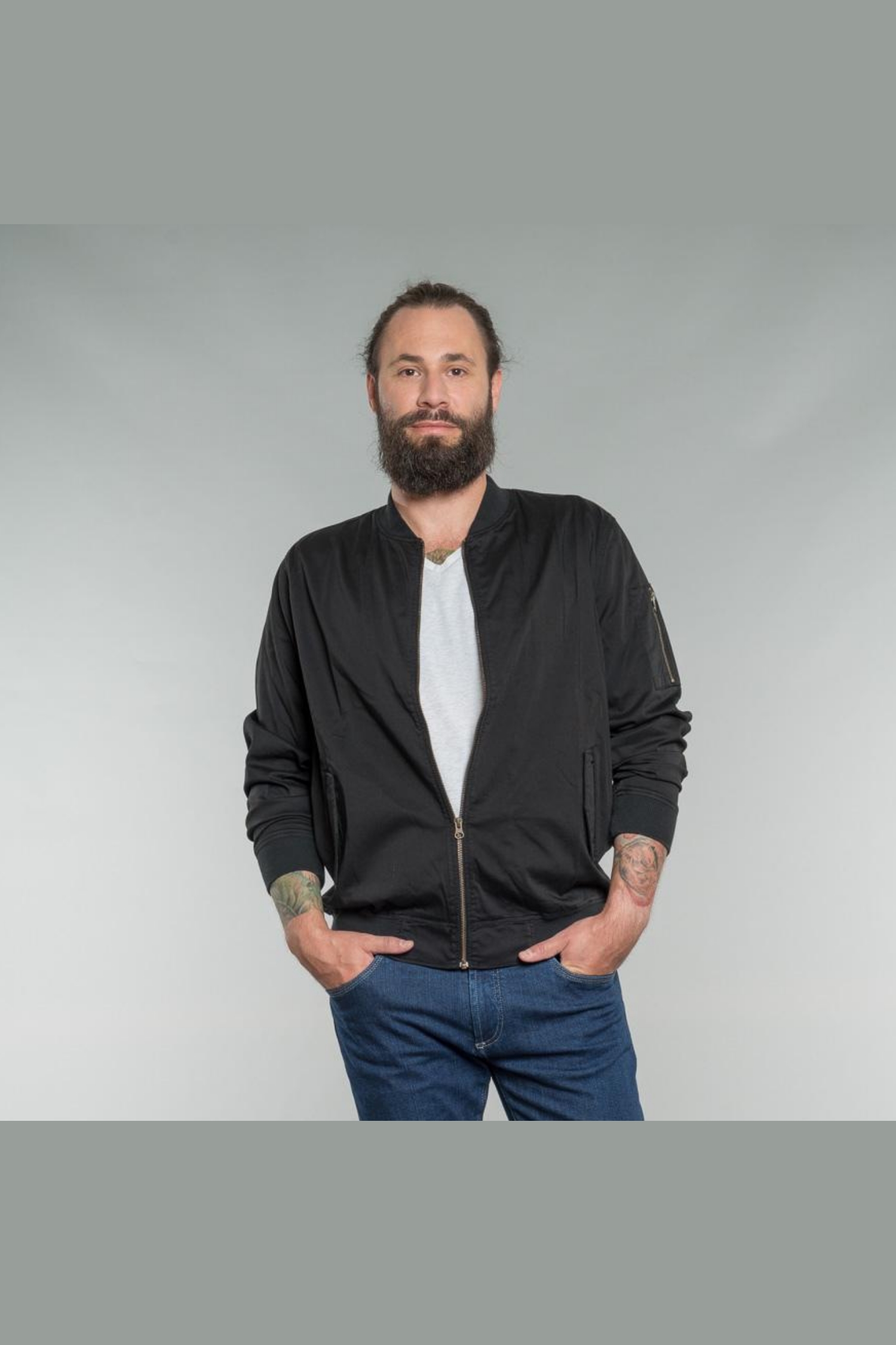 Feuervogl Herren vegan Blouson Jacke Till Schwarz