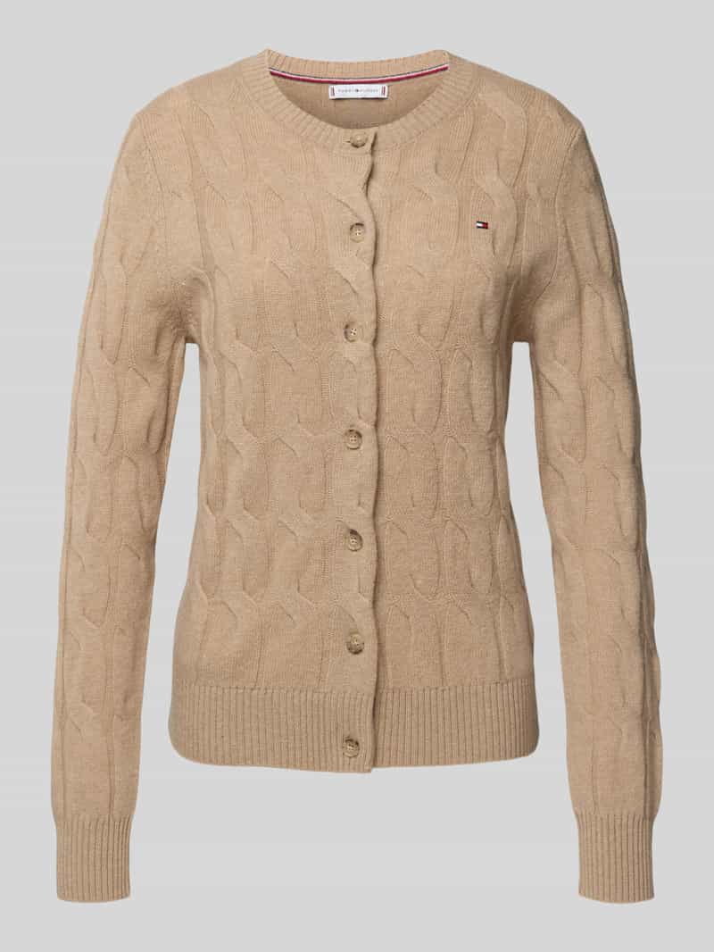 Tommy Hilfiger Vest SOFT WOOL CABLE C-NK LS CARDIGAN