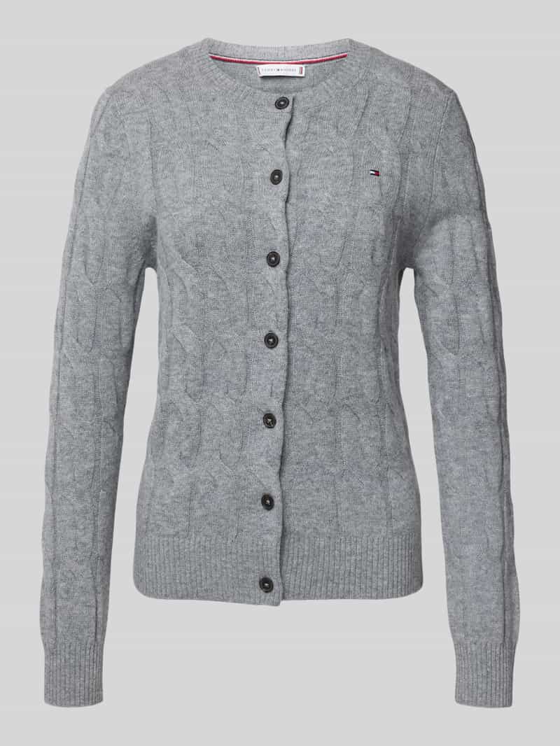 Tommy Hilfiger Vest SOFT WOOL CABLE C-NK LS CARDIGAN