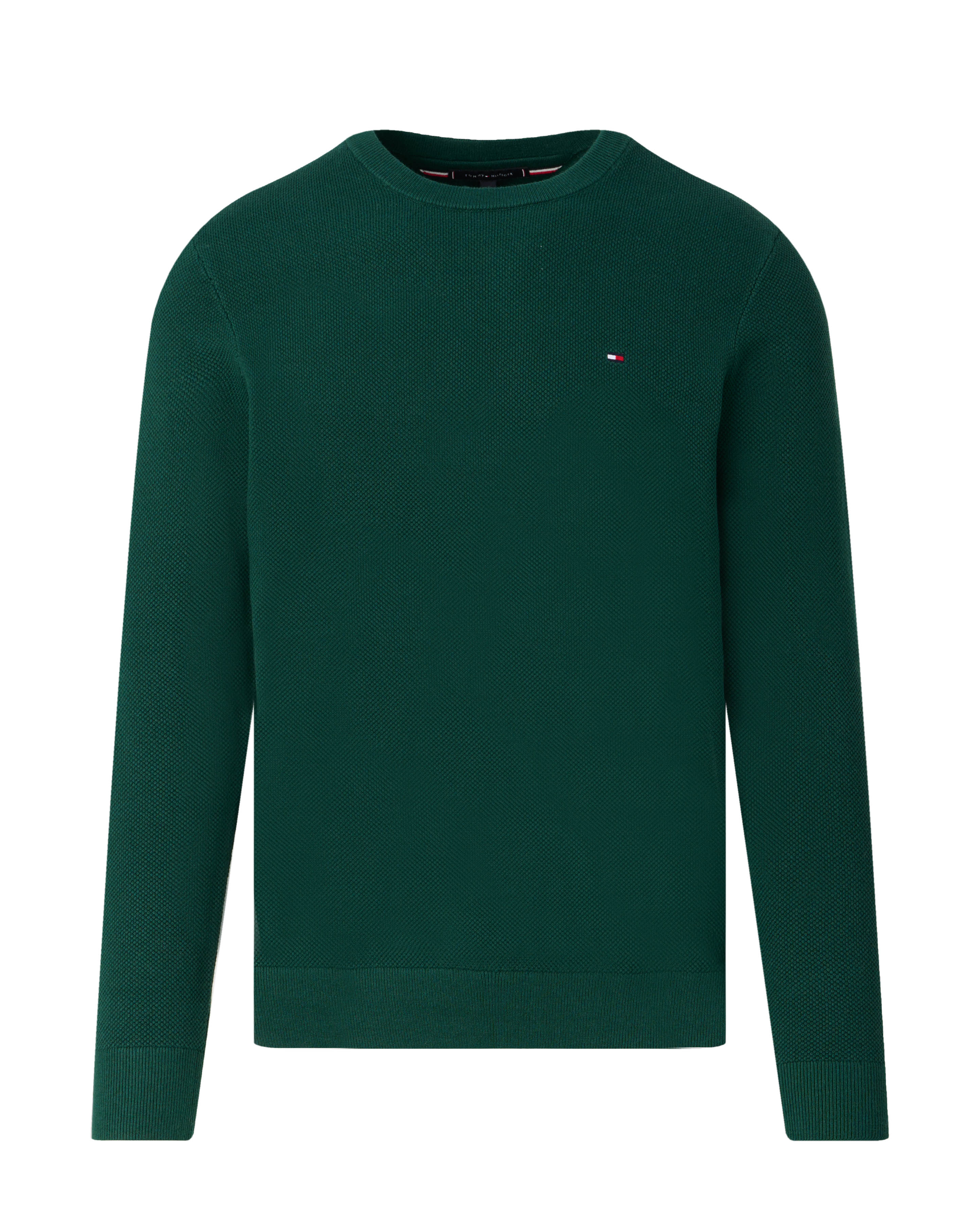 Tommy Hilfiger Trui met ronde hals ESSENTIAL STRUCTURE CREW NECK met structuur en label