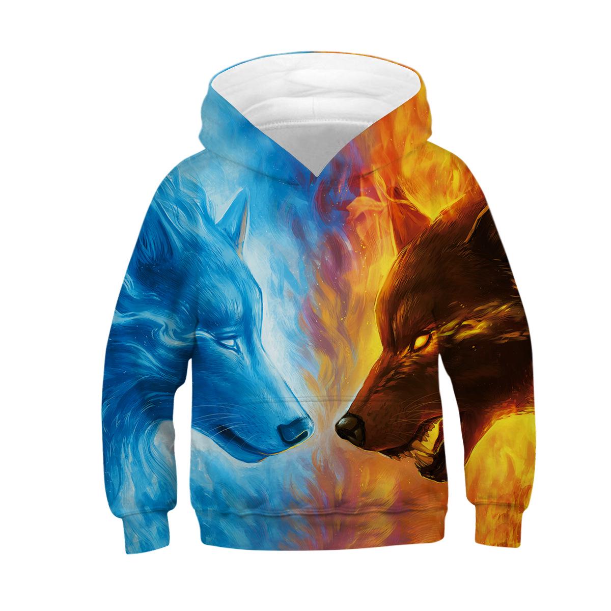 ETST 07 Echte Wolf 3D Hoody Voor Jongens Lente Herfst Een Verscheidenheid Aan Stijlen Kids Hoodies Jassen 4-14 jaar Tieners Kleding 140