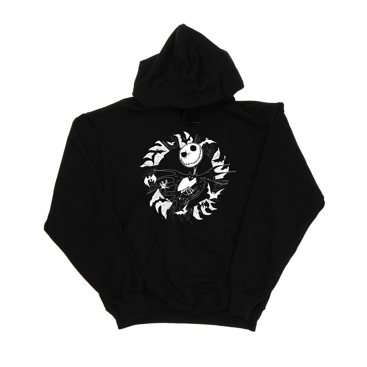 Disney Boys Nightmare Before Christmas Jack Bat Circle-hoodie 7-8 Years