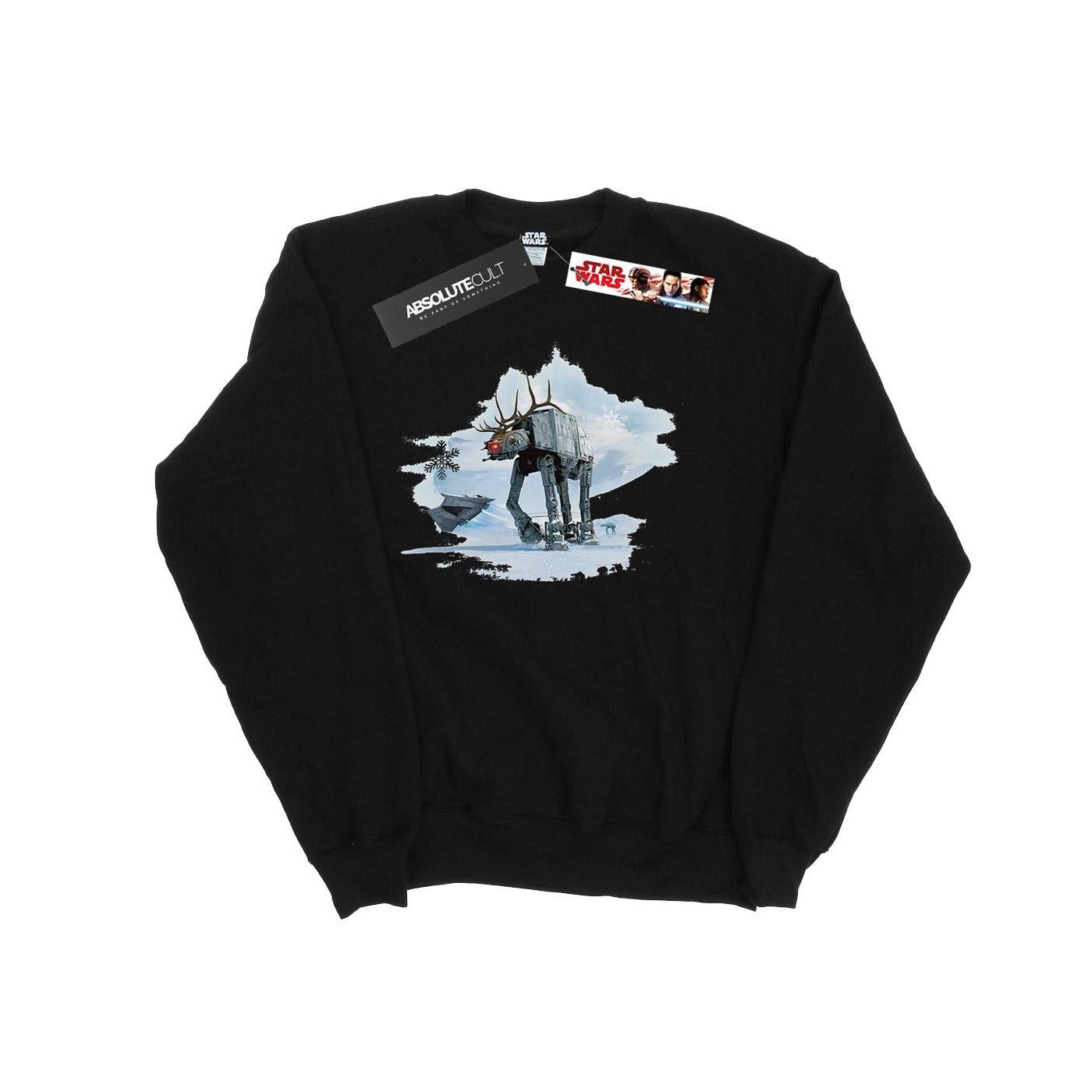 Star Wars jongens kerst AT-AT rendiersweater 12-13 zwart