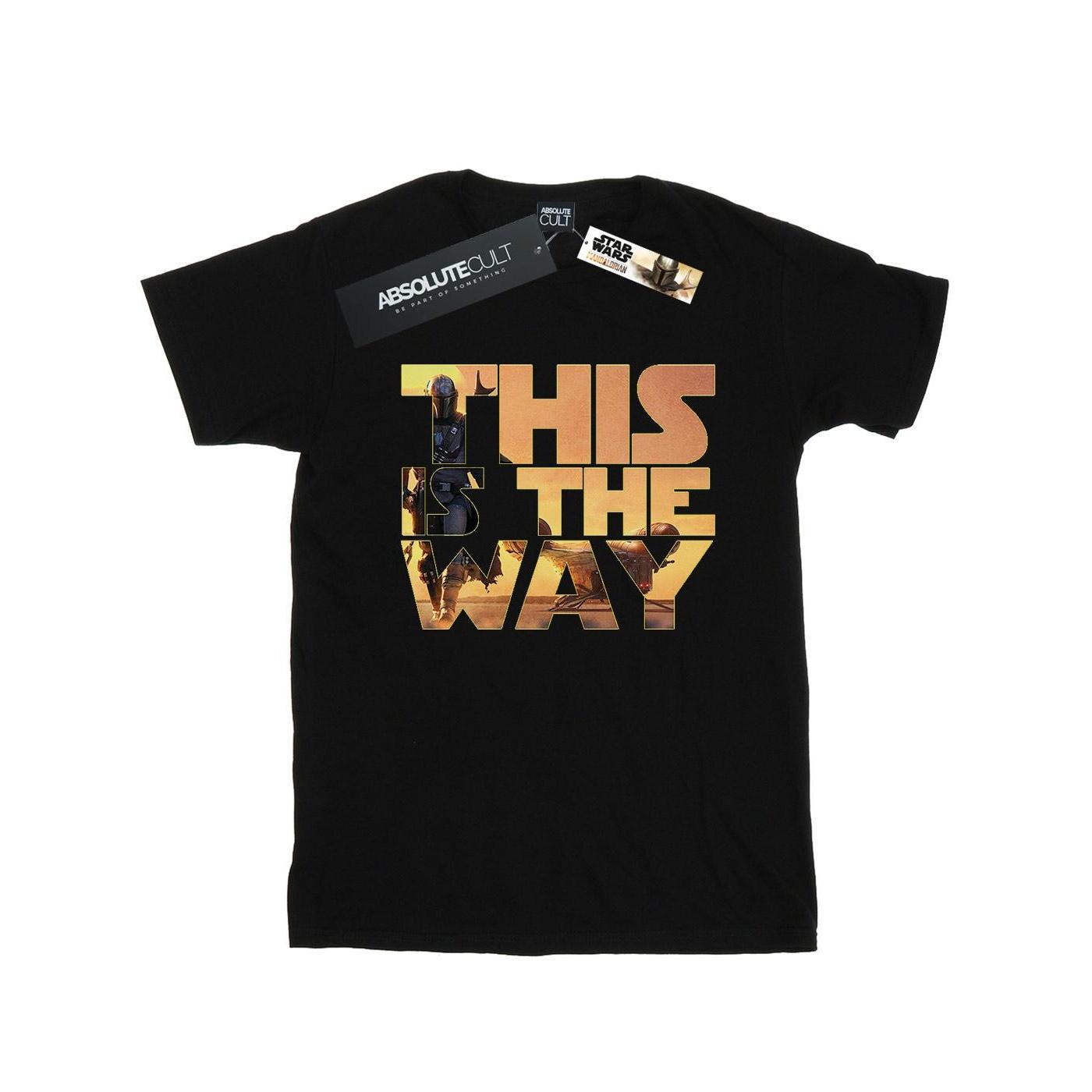 Star Wars Boys The Mandalorian The Way Poster Tekst T-shirt 9-11 Years