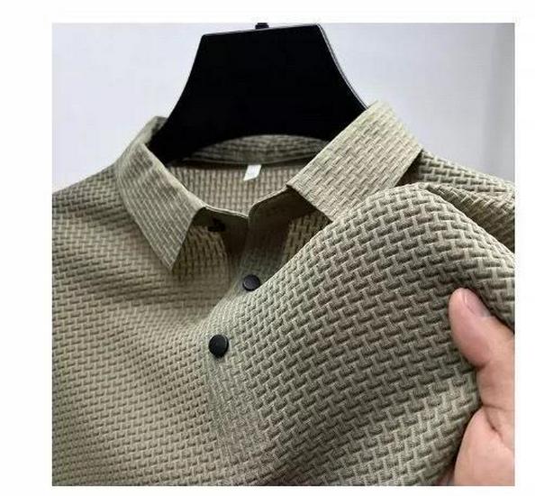 PulseTrade Heren Cool Mesh IJszijde Poloshirt - Korte Mouw, Effen Kleur, Glad Materiaal, Shirtkraag, Zomerstijl. XL