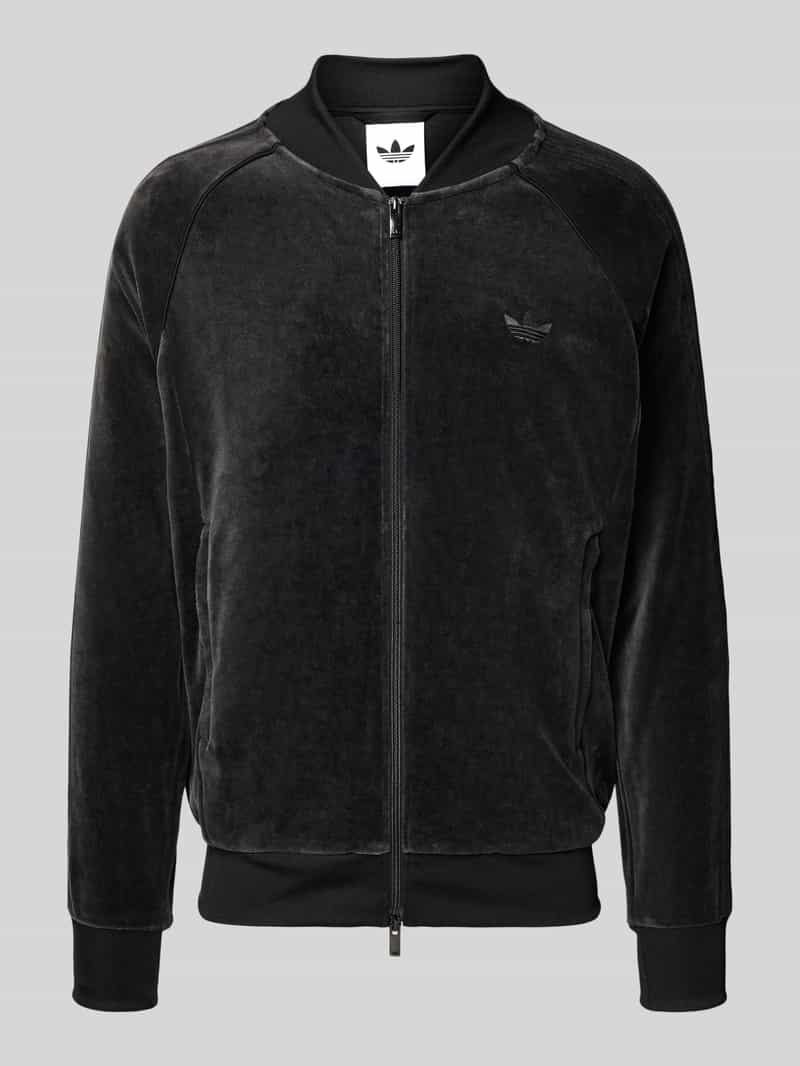 Adidas Originals Adicolor SST Velour Track Top, zwart