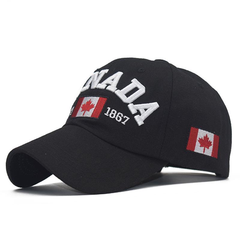 Northwood []Canada Baseball Caps voor Mannen Vrouwen Canada Snapbacks Zomer Zon Vader Hoeden Mannen Trucker Caps 54-60 cm zwart