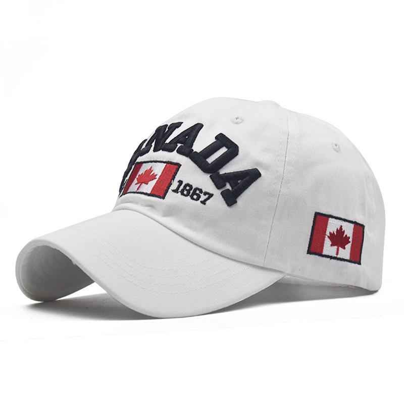 Northwood []Canada Baseball Caps voor Mannen Vrouwen Canada Snapbacks Zomer Zon Vader Hoeden Mannen Trucker Caps 54-60 cm wit