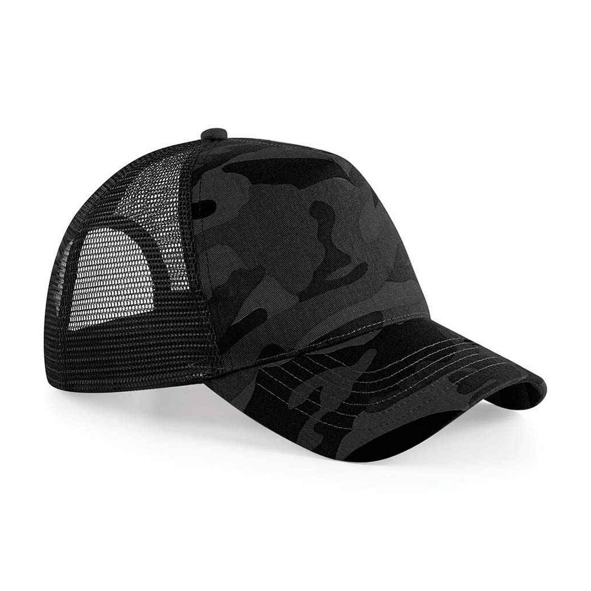 Beechfield Unisex Camo Snapback Trucker Cap voor volwassenen One Size
