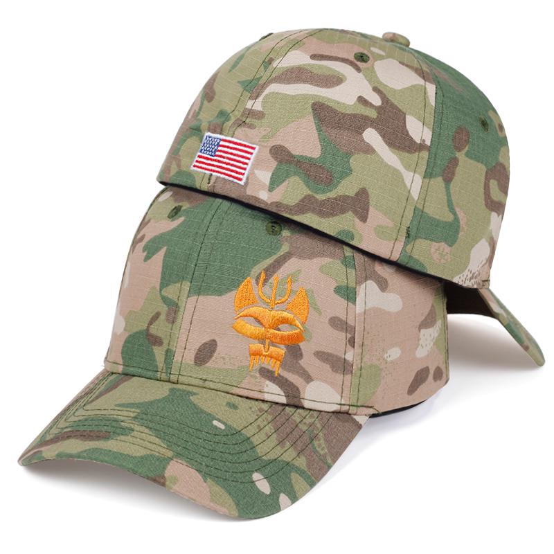 Cap Factory Mode Verzegelde Baseball Cap Mannen Vrouwen Militaire Enthousiastelingen Tactische Caps Katoenen Snapback Hoed Hardloopvissers Hoeden Gorras camouflage
