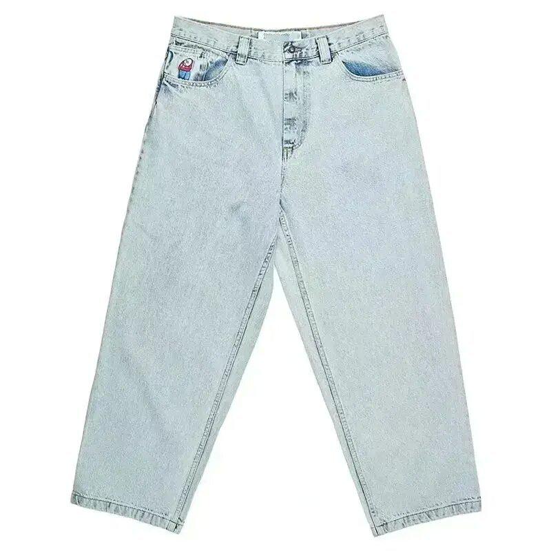 StrideBox Y2K Hip-Hop Cartoon Wijde Pijp Harajuku Jeans S
