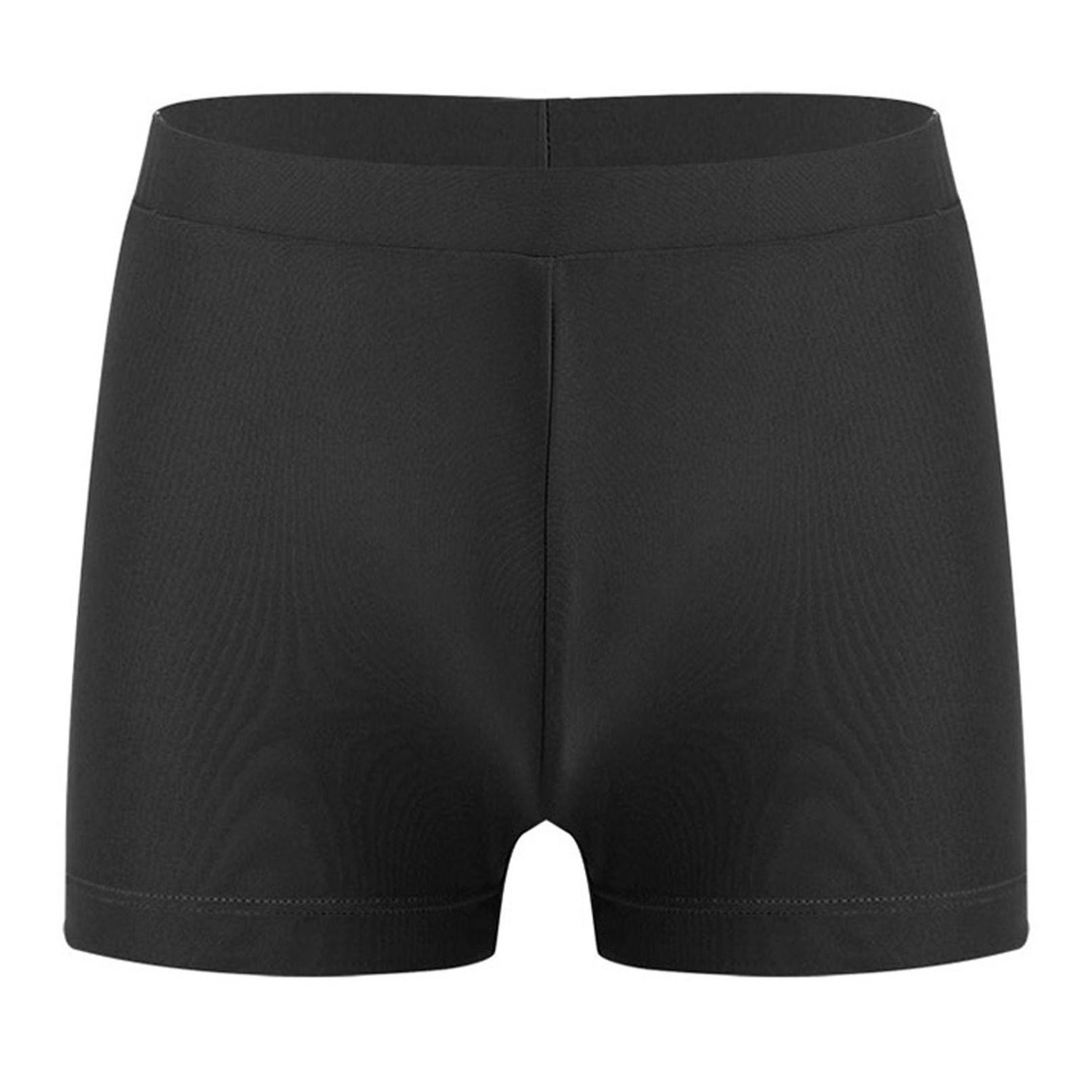 Ranrann Gymnastiekbroek voor kinderen, meisjes, effen kleur, balletdansbroek, sportzwemstrandshort 3-4 Years