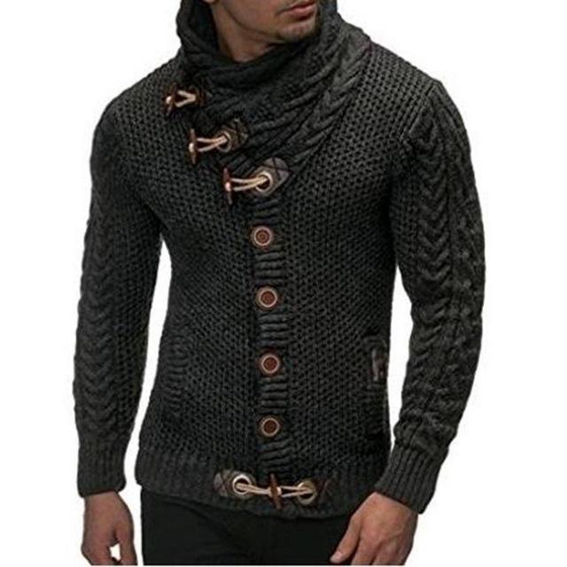 Hapyline Heren 2019 Gesp Trui Vest Winter Warme Dikke Hedging Coltrui Breien Jumper Truien XXL