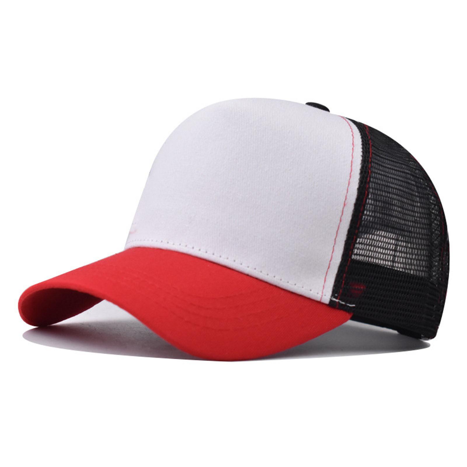Papij (Qunide) Modieuze klassieke mesh-pet met kleurblokkering en ademende baseballpet One Size