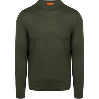 Suitable Sweater  Merino Pullover Military Groen