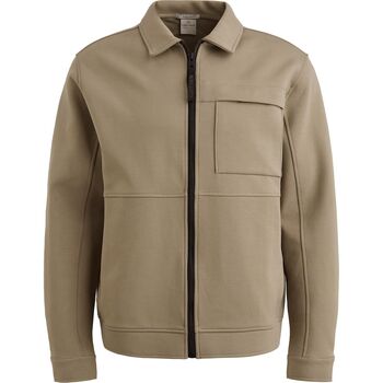 Cast Iron Sweater  Overshirt Interlock Sweat Kaki