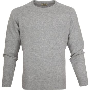 William Lockie Sweater  Lambswool Grijs