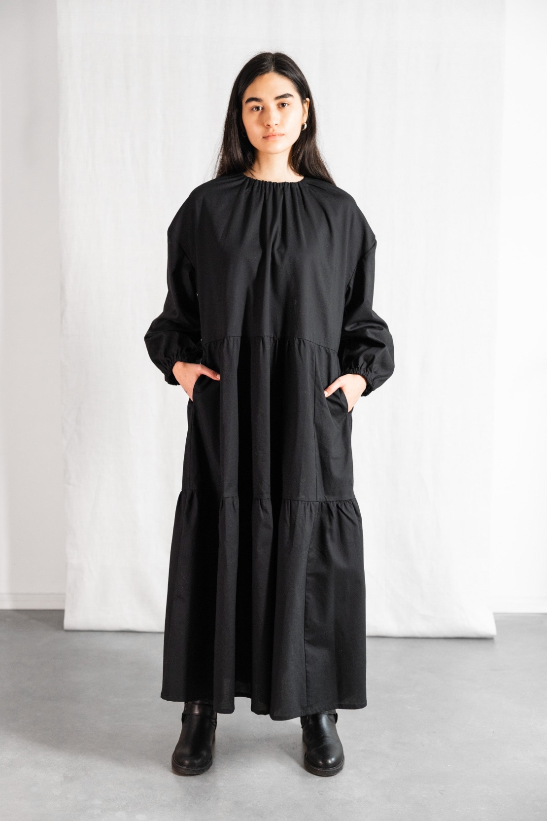 Jyoti Fair Works Damen vegan Kleid Savera Schwarz