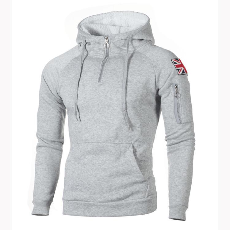 GS Heren casual hoodies fleece hiphop effen sweatshirt heren sportkleding kleding sweatshirt herenkleding L