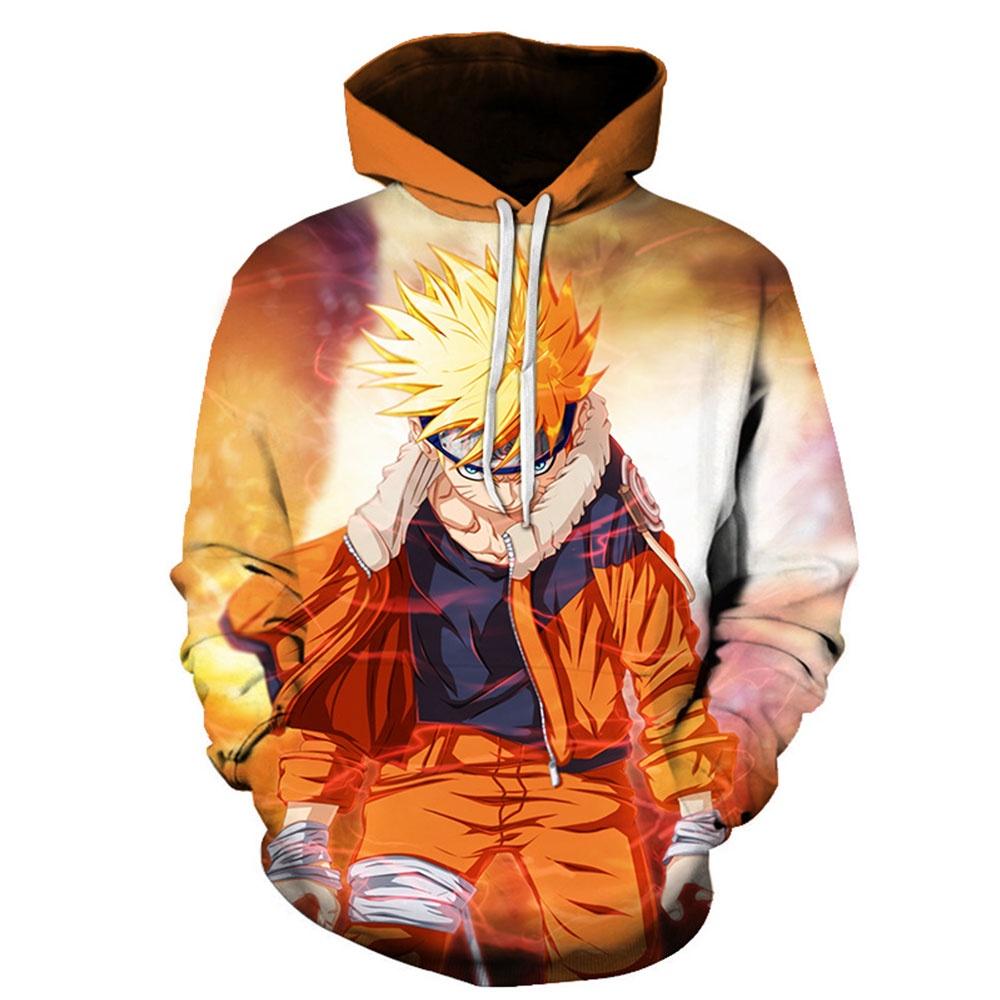 Bobby3 Anime Naruto Hooded Sweatshirts Heren truien Hatake Kakashi 3D Hoodies Streetwear Unisex L