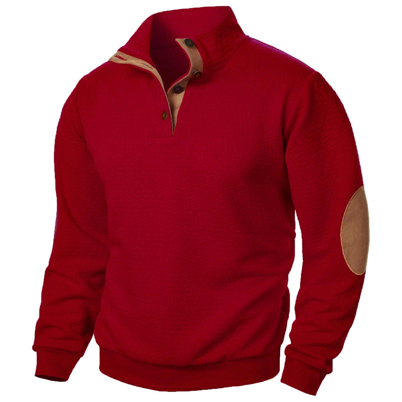 Winnerer Uranus Heren Sweatshirt met Staande Kraag Is Buiten Casual Truien Tops XL