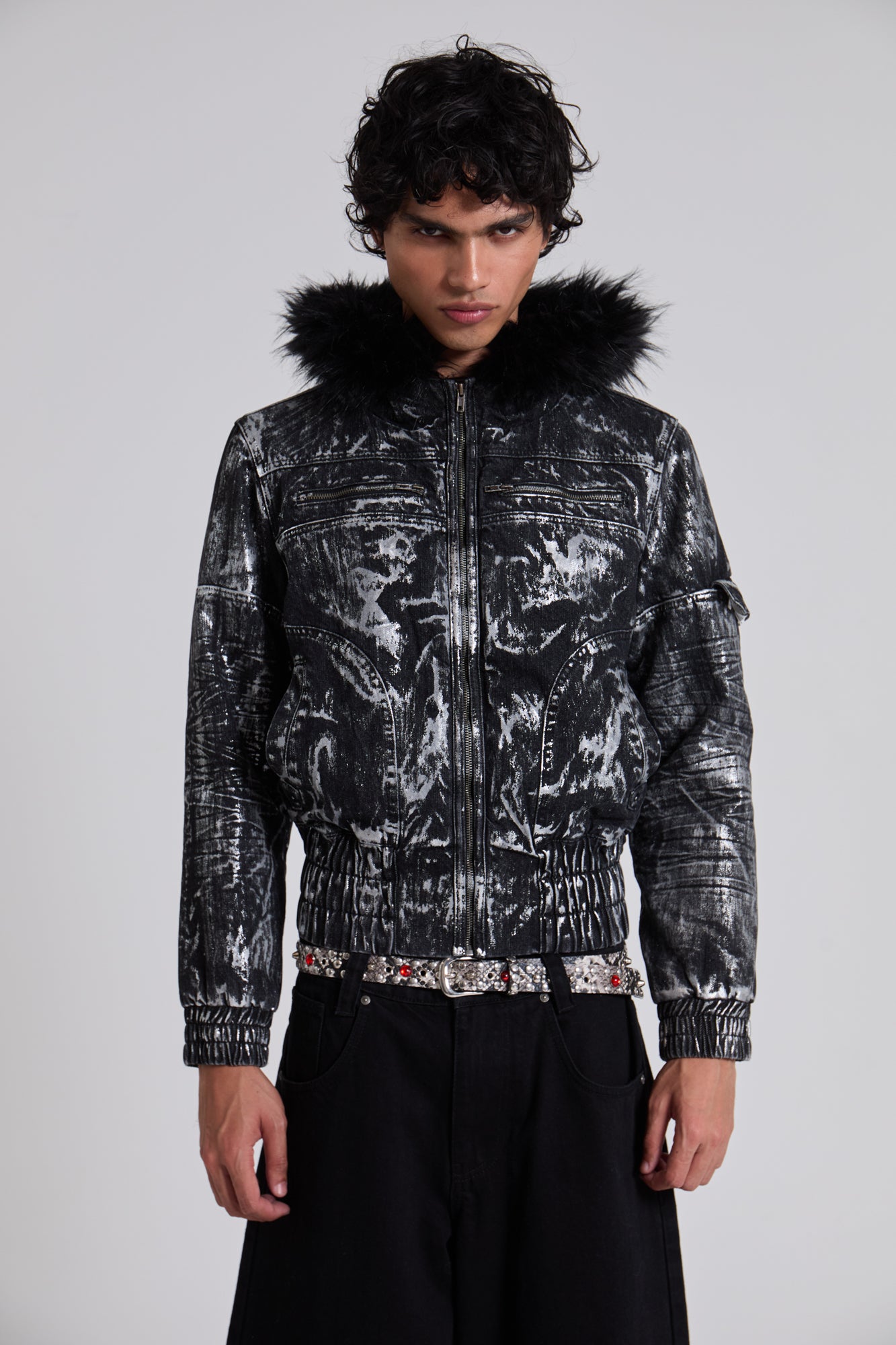 Jaded Man Gunmetal Marshal Jacket