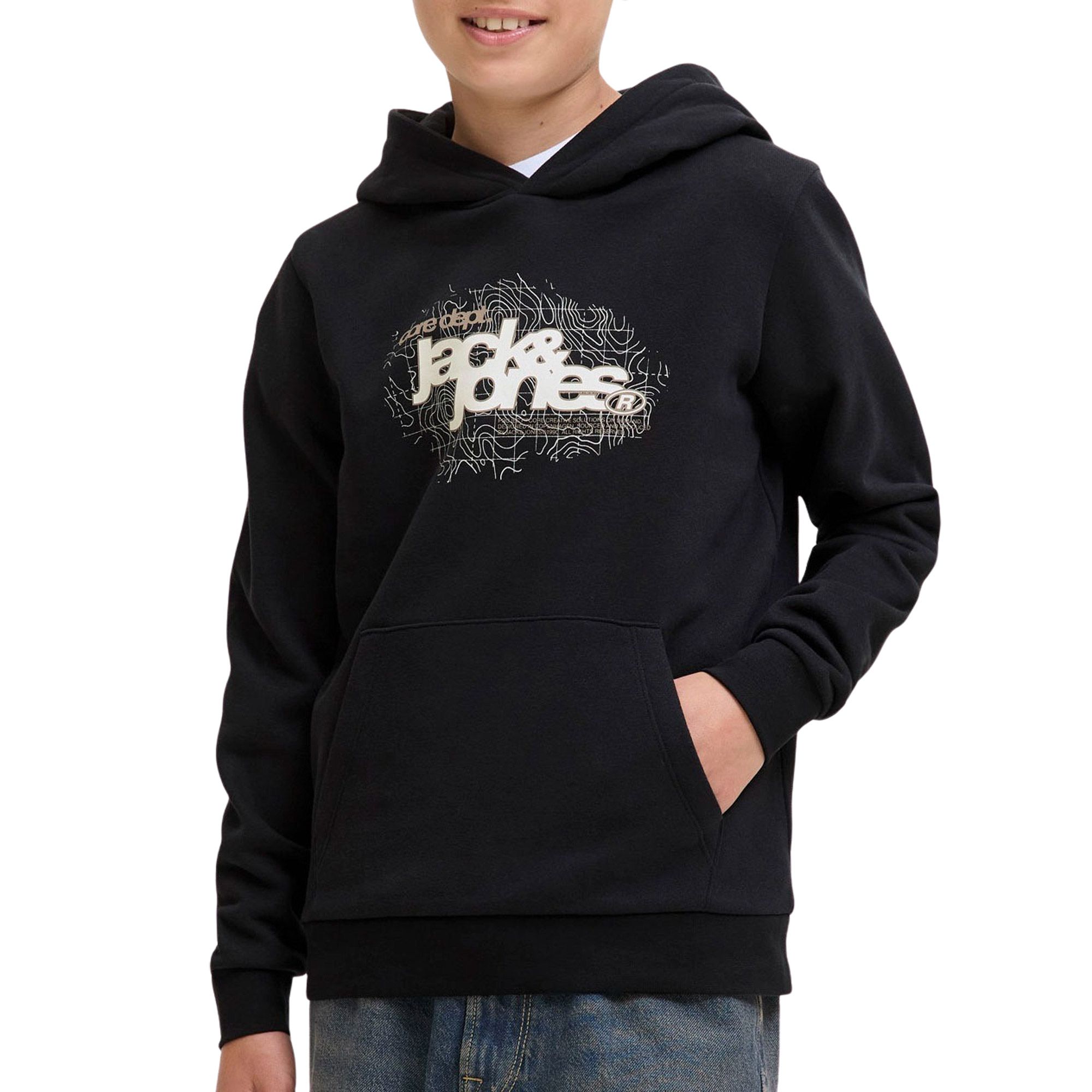 Jack & Jones Grid Branding Hoodie Junior
