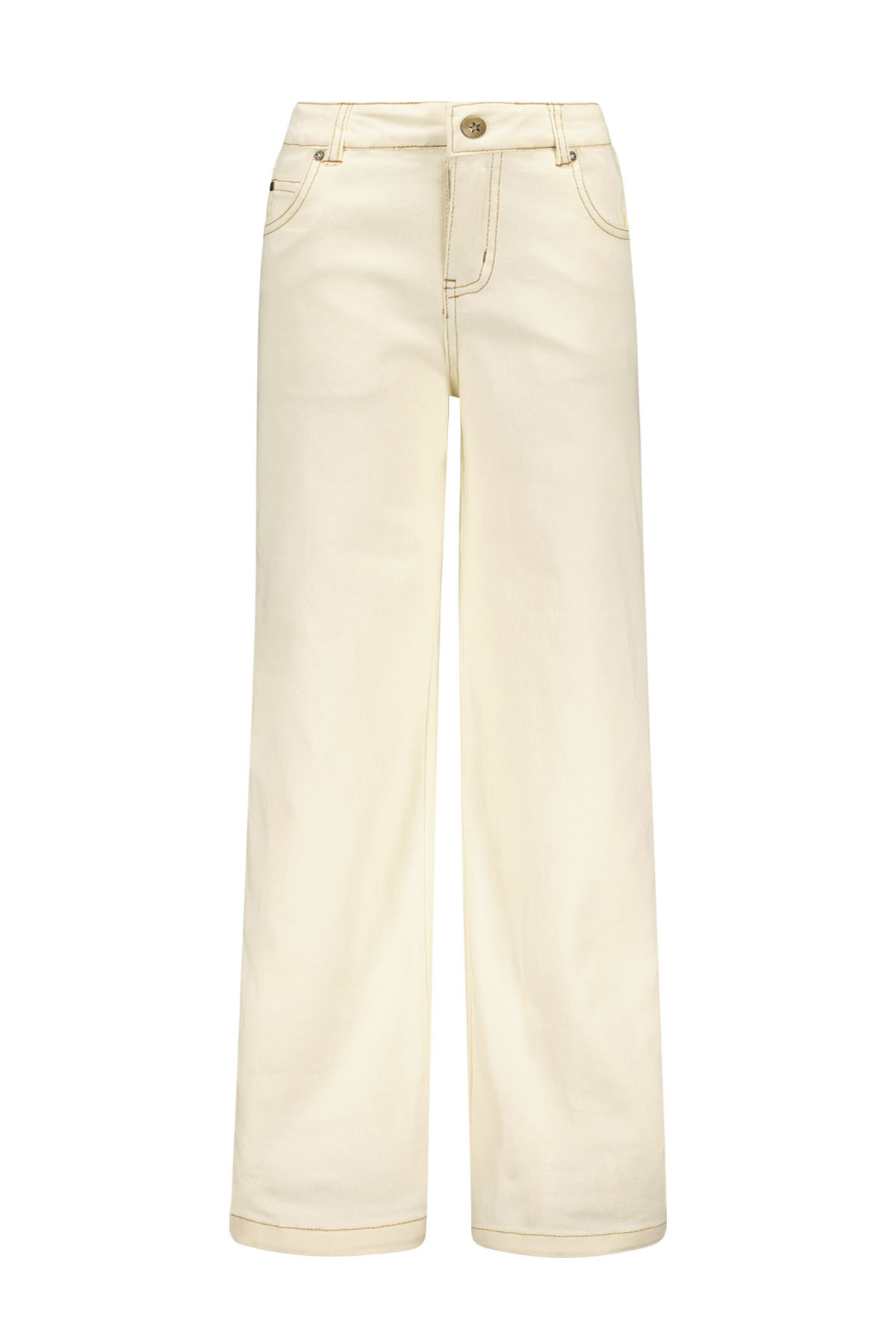Like Flo zomer jeans broek meisjes - off wit - wide leg - Farah