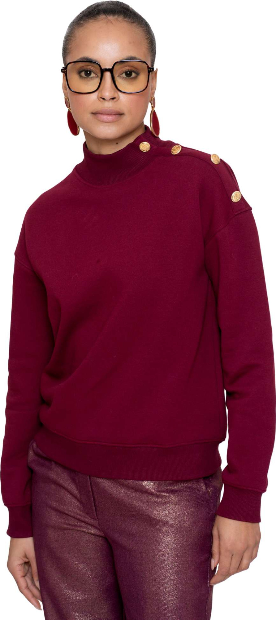 Geisha Sweat burgundy