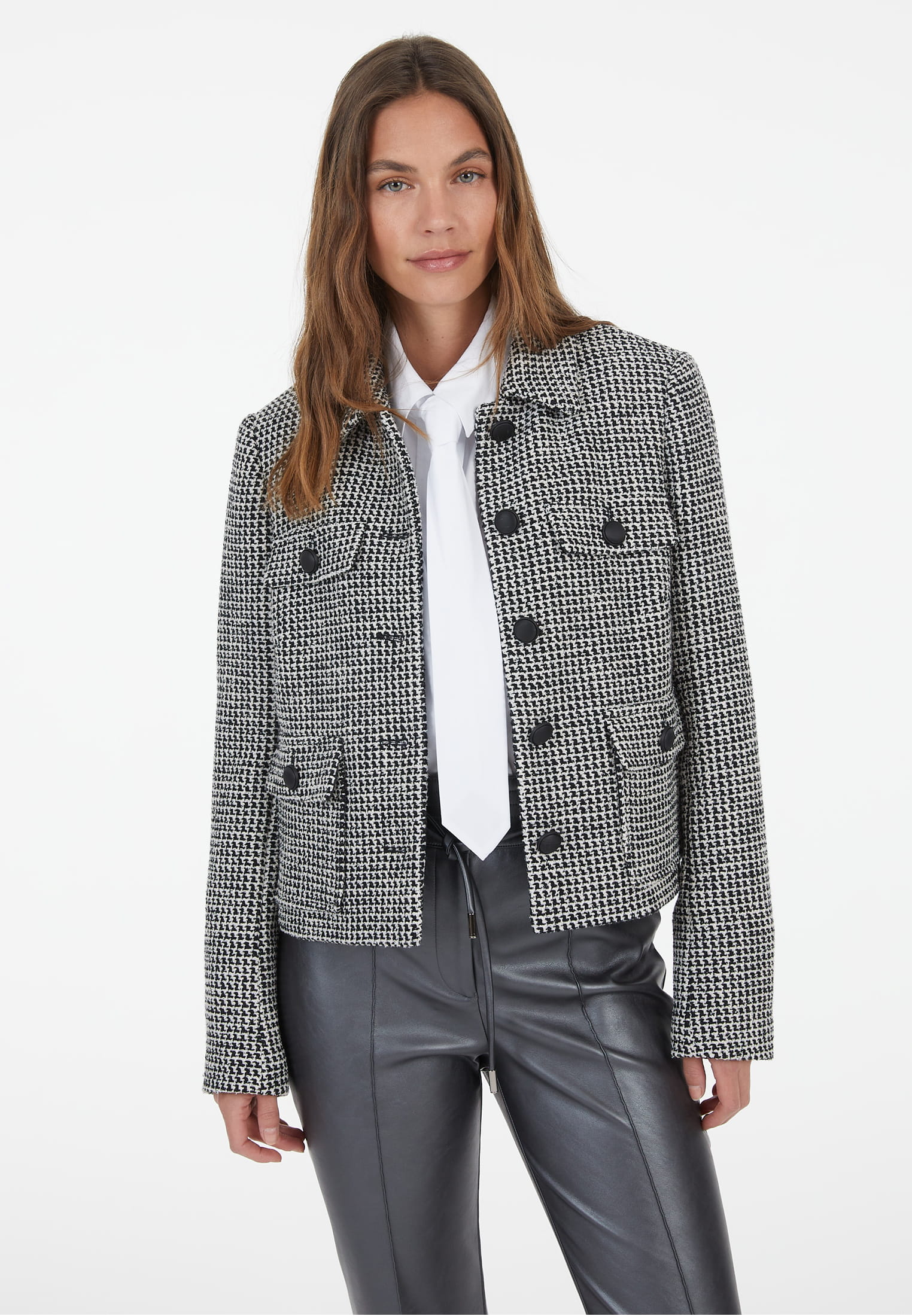 MARC AUREL Jacke mit grafischem Jacquard