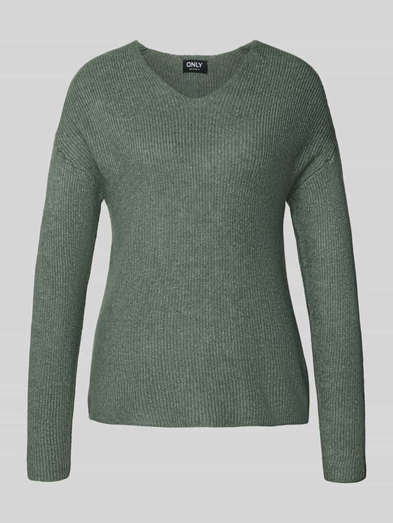Only Trui met V-hals ONLCAMILLA V-NECK L/S PULLOVER KNT NOOS