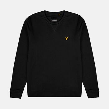 Lyle & Scott Sweater Lyle & Scott ML1131V BRUSHED NECK CREW-Z865 JET BLACK BRUSHED