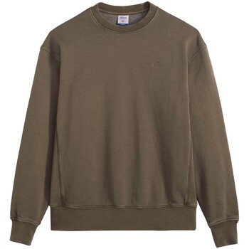 Levi's Sweater Levis Authentic Crew Garment Dye Khaki Green G