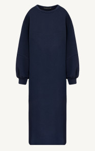 Jurkjes Relaxed Fit Sweaterjurk Navy