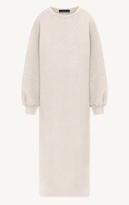 Jurkjes Relaxed Fit Sweaterjurk Beige