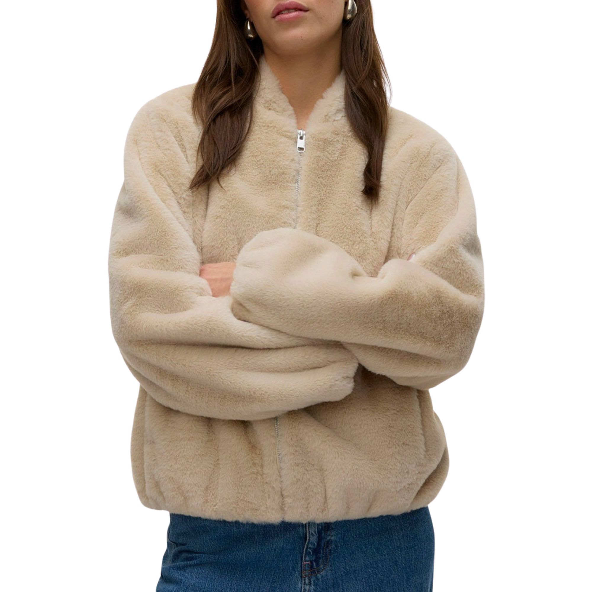 Vero Moda Jack van imitatiebont VMSONJALIGA SHORT JACKET GA BOO