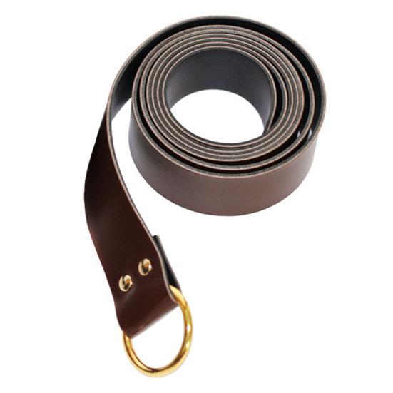 Guannuotong Retro Middeleeuwse Riem Renaissance O-vormige Ring Imitatieleer Vechten Ridderriem Unisex Tailleband Kledingaccessoires A