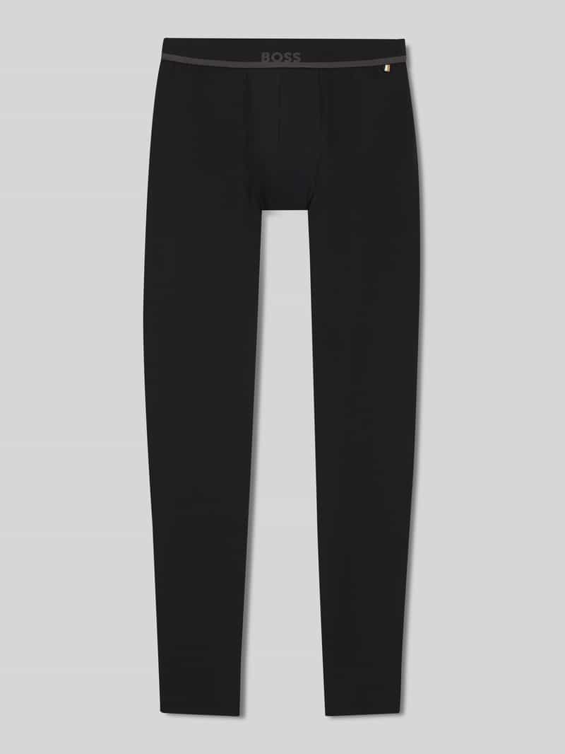 BOSS Lange onderbroek Long John 365 Solid met  opdruk op de tailleband