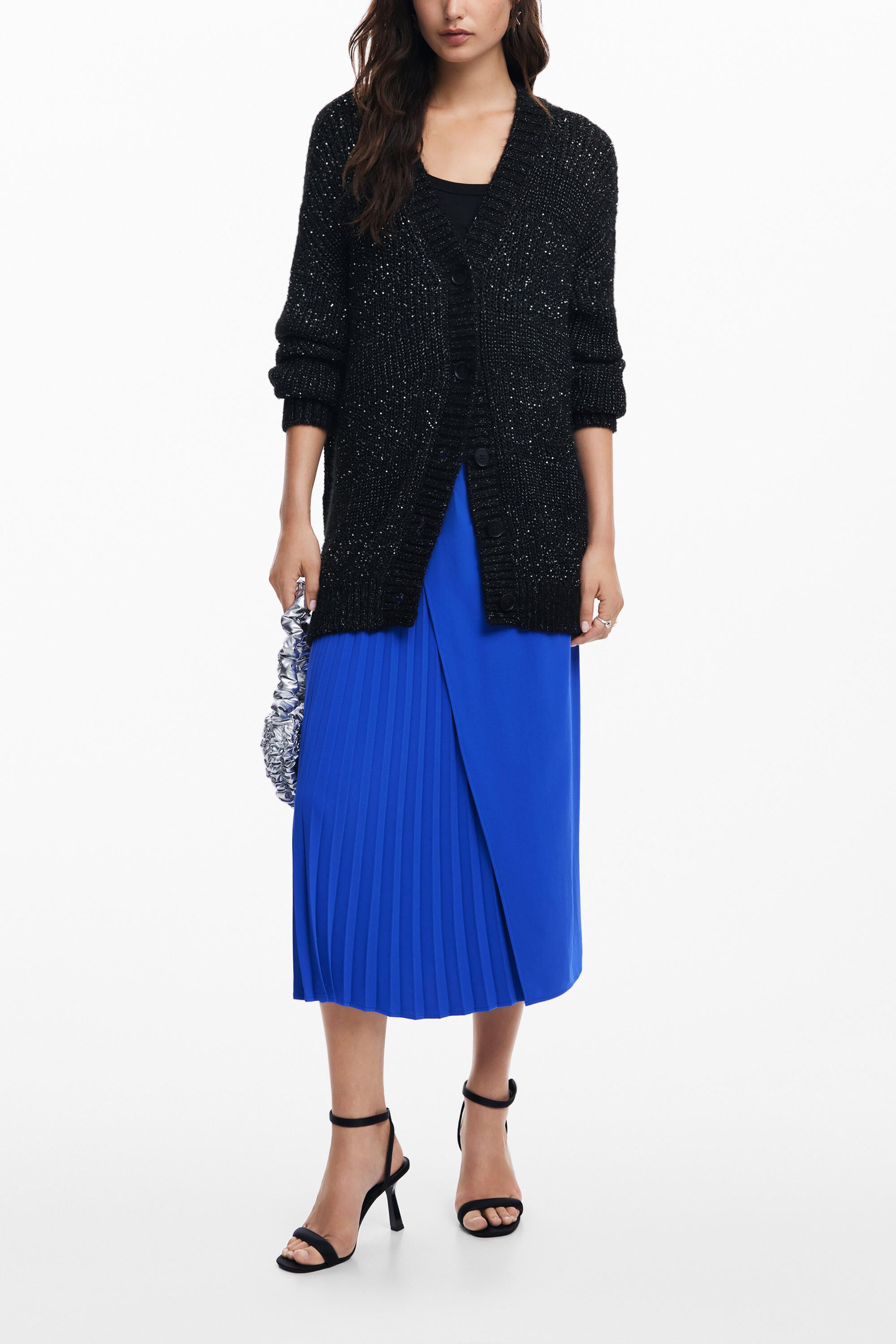 Desigual Lange rok - BLUE