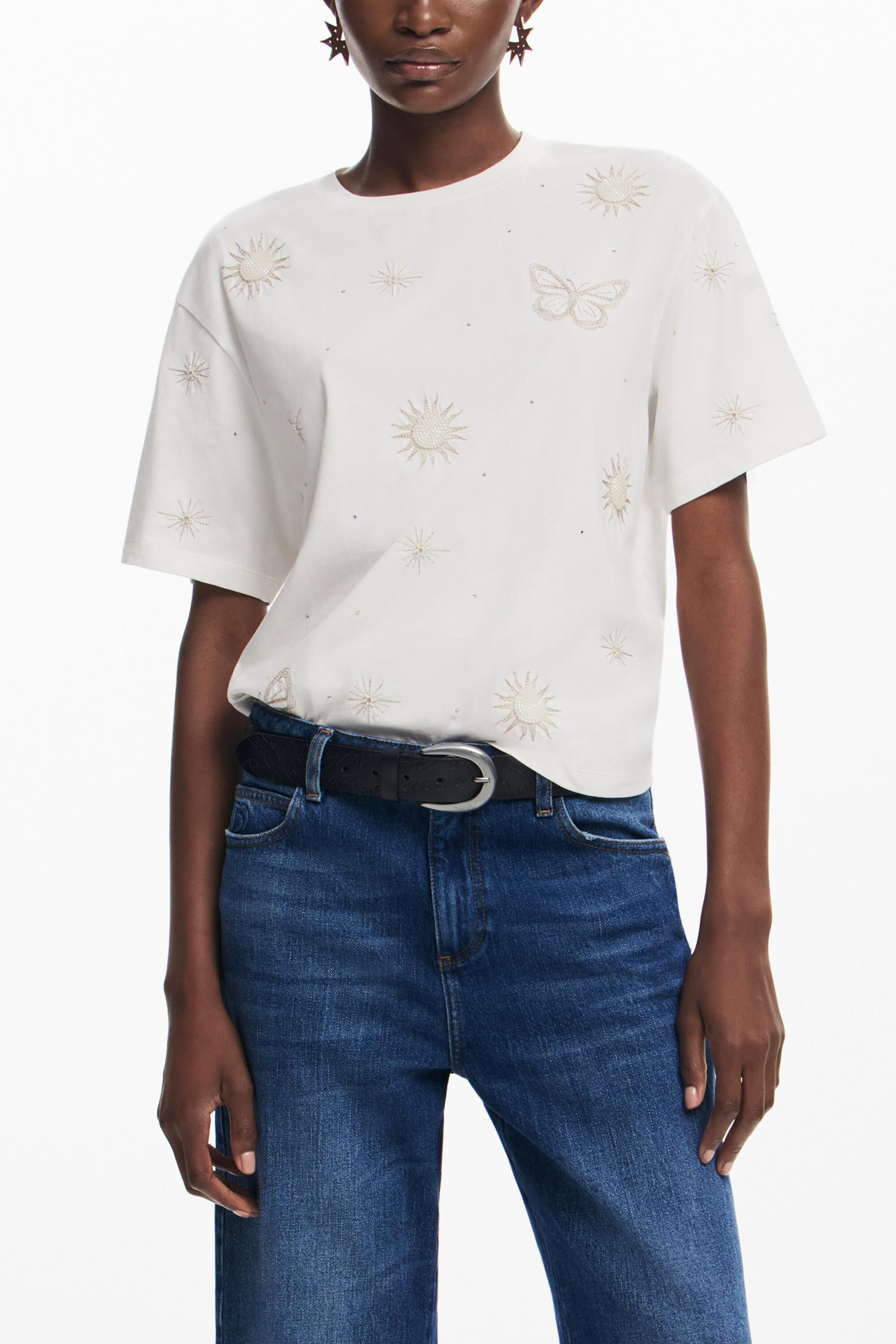 Desigual Vlinder T-shirt - WHITE