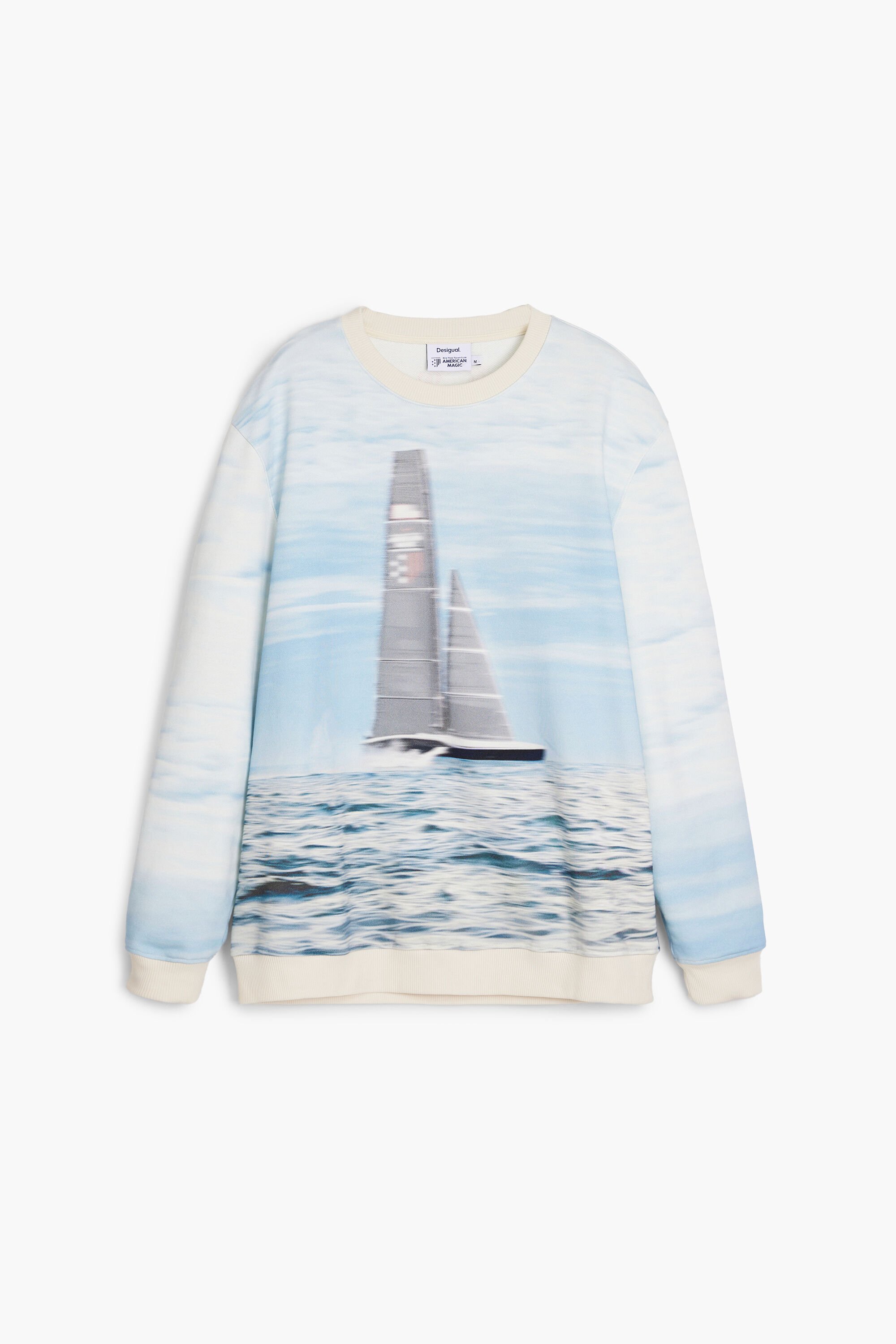 Desigual American Magic zeilboot sweatshirt - BLUE