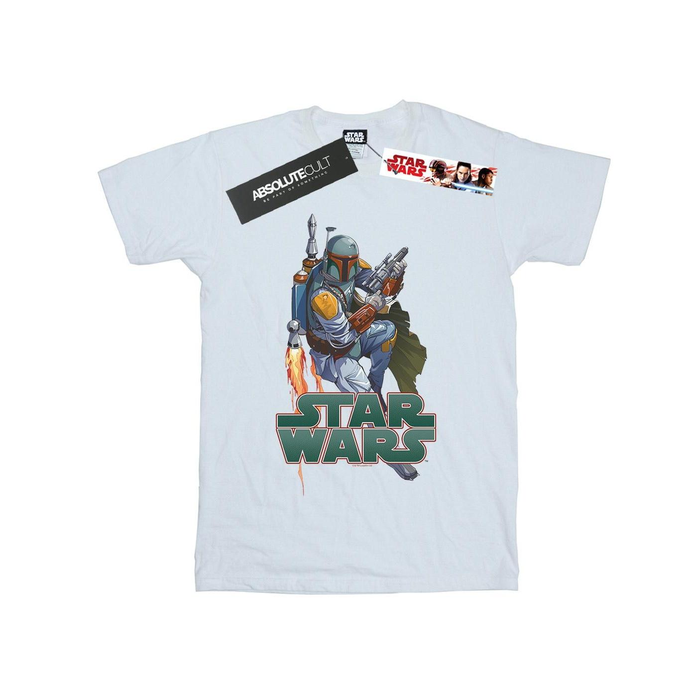 Star Wars jongens Boba Fett Fired Up T-shirt 7-8 Years